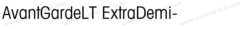 AvantGardeLT ExtraDemi字体转换